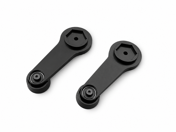 Land Rover Defender Window Crank Handles - Early Style - Black