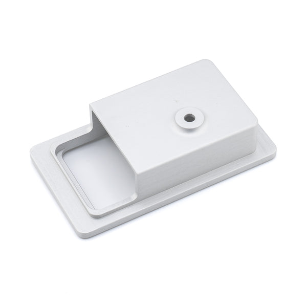 Interior Door Latch Escutcheon - LH - Satin Silver - Blackbridge Motors