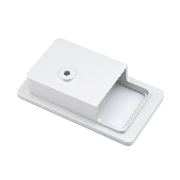 Interior Door Latch Escutcheon - RH - Satin Silver - Blackbridge Motors