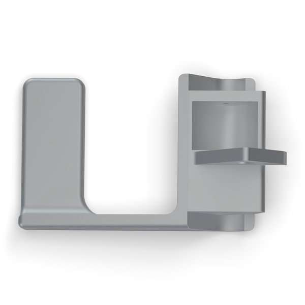 Land Rover Defender Door Latch Handle - LH - Satin Silver, detail (rendering)