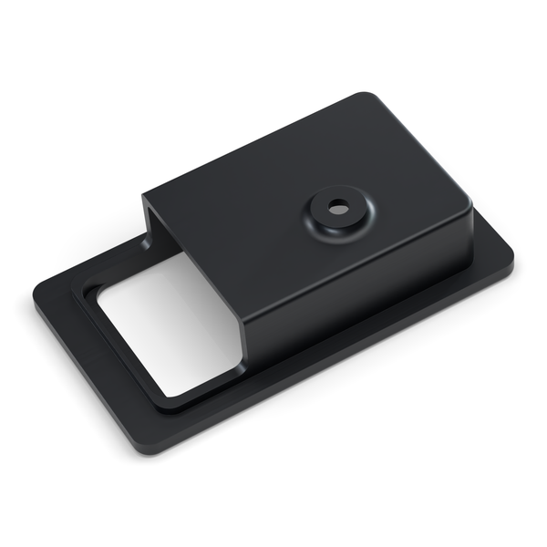 Land Rover Defender Interior Door Latch Escutcheon - LH - Black, detail (rendering)