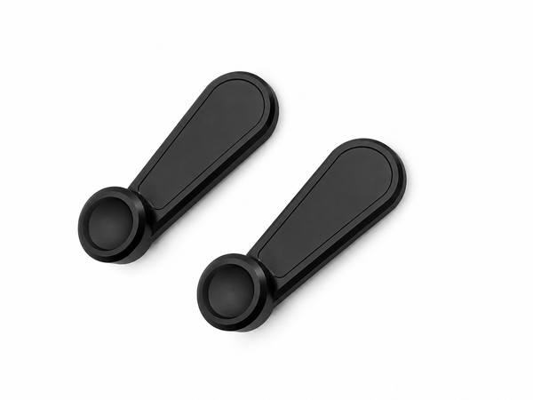 Land Rover Defender Window Crank Handles - Late Style - Black - Blackbridge Motors