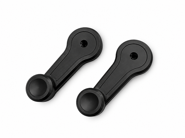 Land Rover Defender Window Crank Handles - Early Style - Black