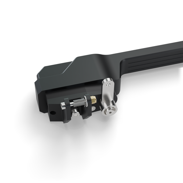 Land Rover Defender exterior door handles, the back: mounting plate, lock trunnion, spring and nut (rendering)