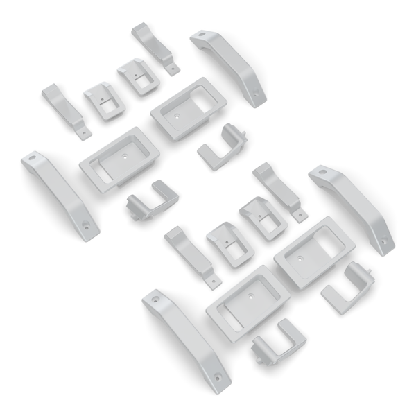 Land Rover Defender Interior Jewelry Kit - D110 - Silver (rendering)