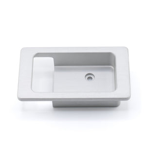 Land Rover Defender Interior Door Latch Escutcheon Pair (LH and RH) - Satin Silver