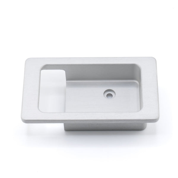 Land Rover Defender Interior Door Latch Escutcheon Pair (LH and RH) - Satin Silver