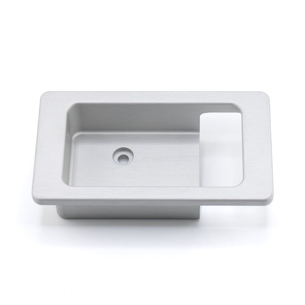 Land Rover Defender Interior Door Latch Escutcheon Pair (LH and RH) - Satin Silver