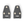 Land Rover Defender bonnet hinge kit, the mounting faces from above (rendering)