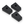 Land Rover Defender Heater Control Knobs - Set of 3 - Black (rendering)