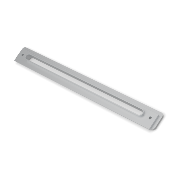 Land Rover Defender Demister Vent - 14.5" - Satin Silver (rendering)
