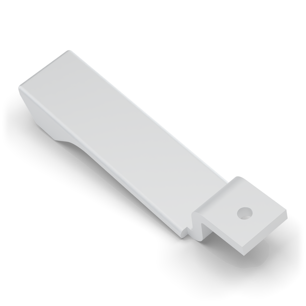 Land Rover Defender Interior Lock Button - Satin Silver, detail (rendering)
