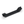 Land Rover Defender A-Pillar Grab Handle - Black, the back: grip grooves and a screw hole in each foot (rendering)