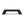 Land Rover Defender A-Pillar Grab Handle - Black, side profile (rendering)