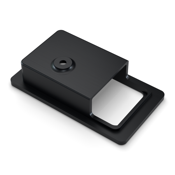Land Rover Defender Interior Door Latch Escutcheon - RH - Black, detail (rendering)