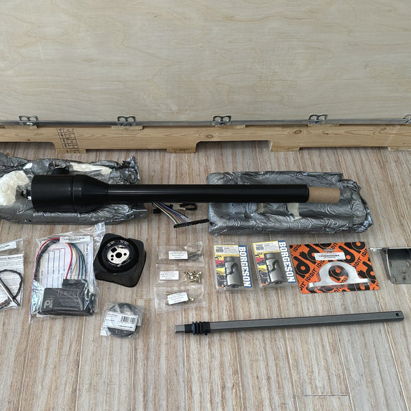 Steering column, steering joints and shaft as supplied