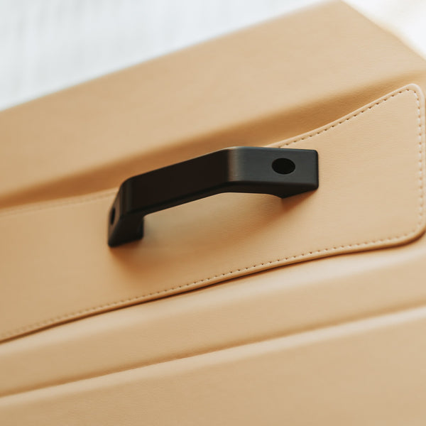 Land Rover Defender Door Pull Handle - Black, fitted on a Land Rover Defender
