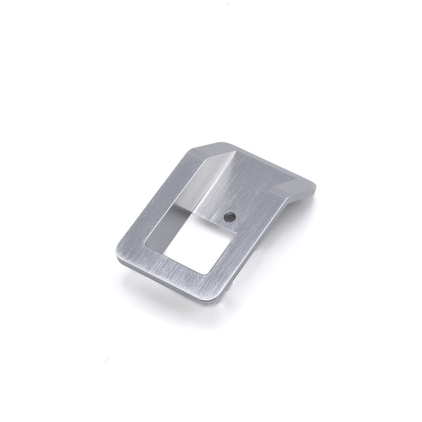 Land Rover Defender 90 Door Lock Set - Bright Silver (2 Lock Buttons, 2 Lock Escutcheons)