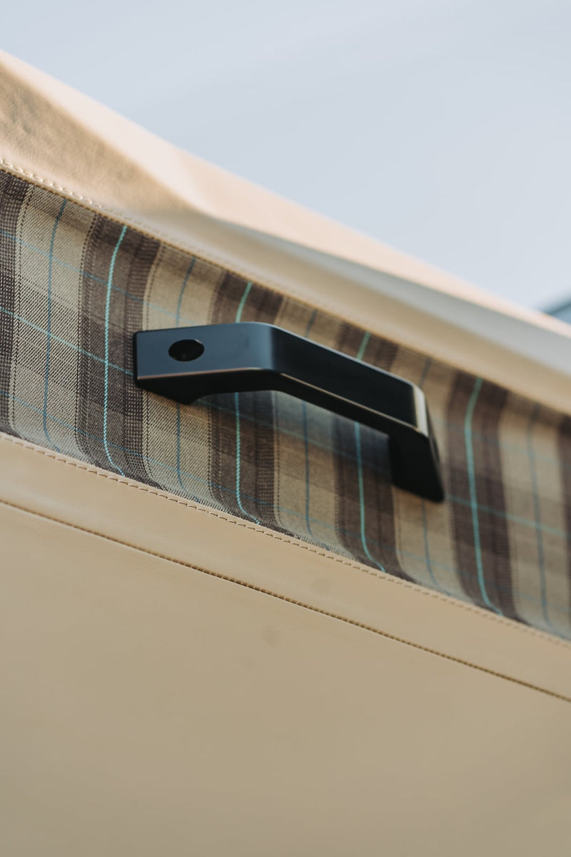 Land Rover Defender Door Pull Handles - Set of 4 - Black, fitted on a Land Rover Defender