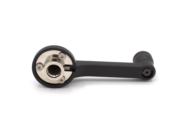 Ford Mustang 1965-67 Window Crank Handles - Black spline adapter rear view