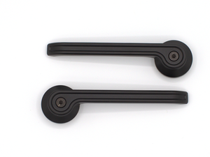 1965-1967 Ford Mustang Interior Door Handles Black Anodized Aluminum left and right handles