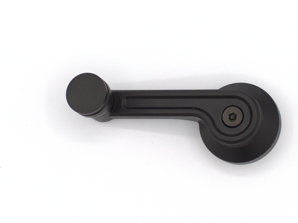 Ford Mustang 1965-67 Quarter Window Crank Handles - Black top view