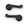Ford Mustang 1965-67 Quarter Window Crank Handles - Black pair