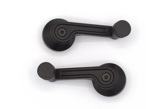 Ford Mustang 1965-67 Quarter Window Crank Handles - Black left and right handles