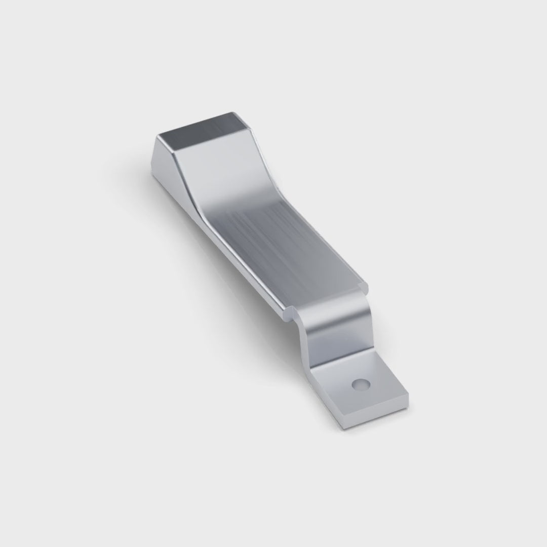 Land Rover Defender Interior Lock Button - Bright Silver, turning (rendering)