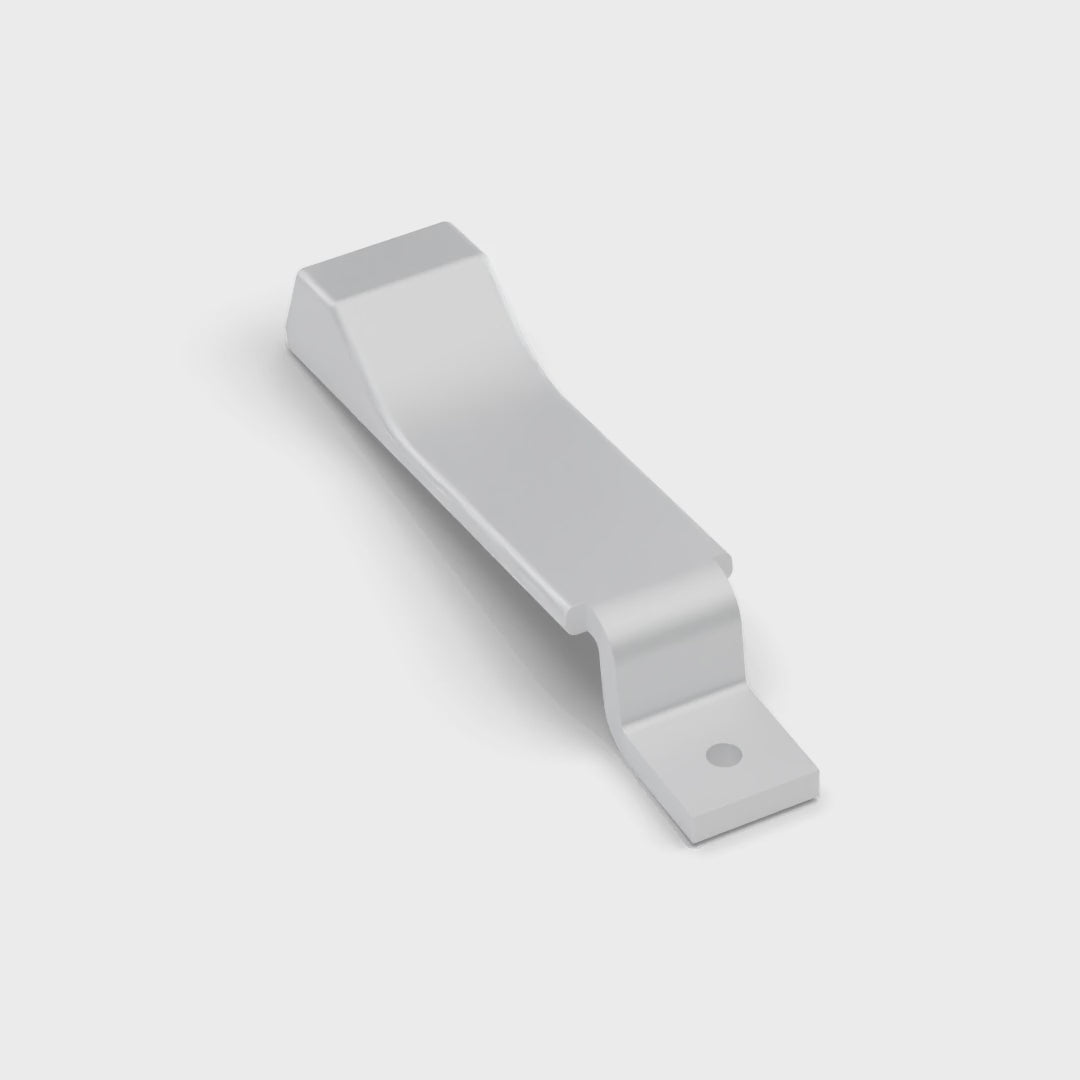 Land Rover Defender Interior Lock Button - Satin Silver, turning (rendering)