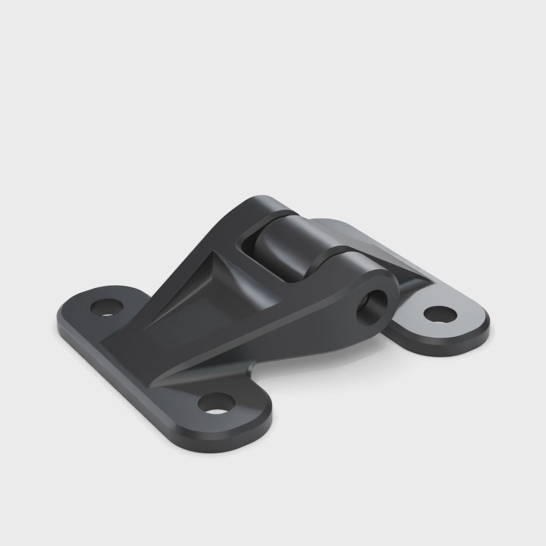 Land Rover Defender door hinges, rear door half door kit, a lower hinge opening and closing (rendering)
