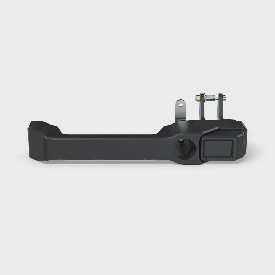 Land Rover Defender exterior door handles, front doors, turning (rendering)