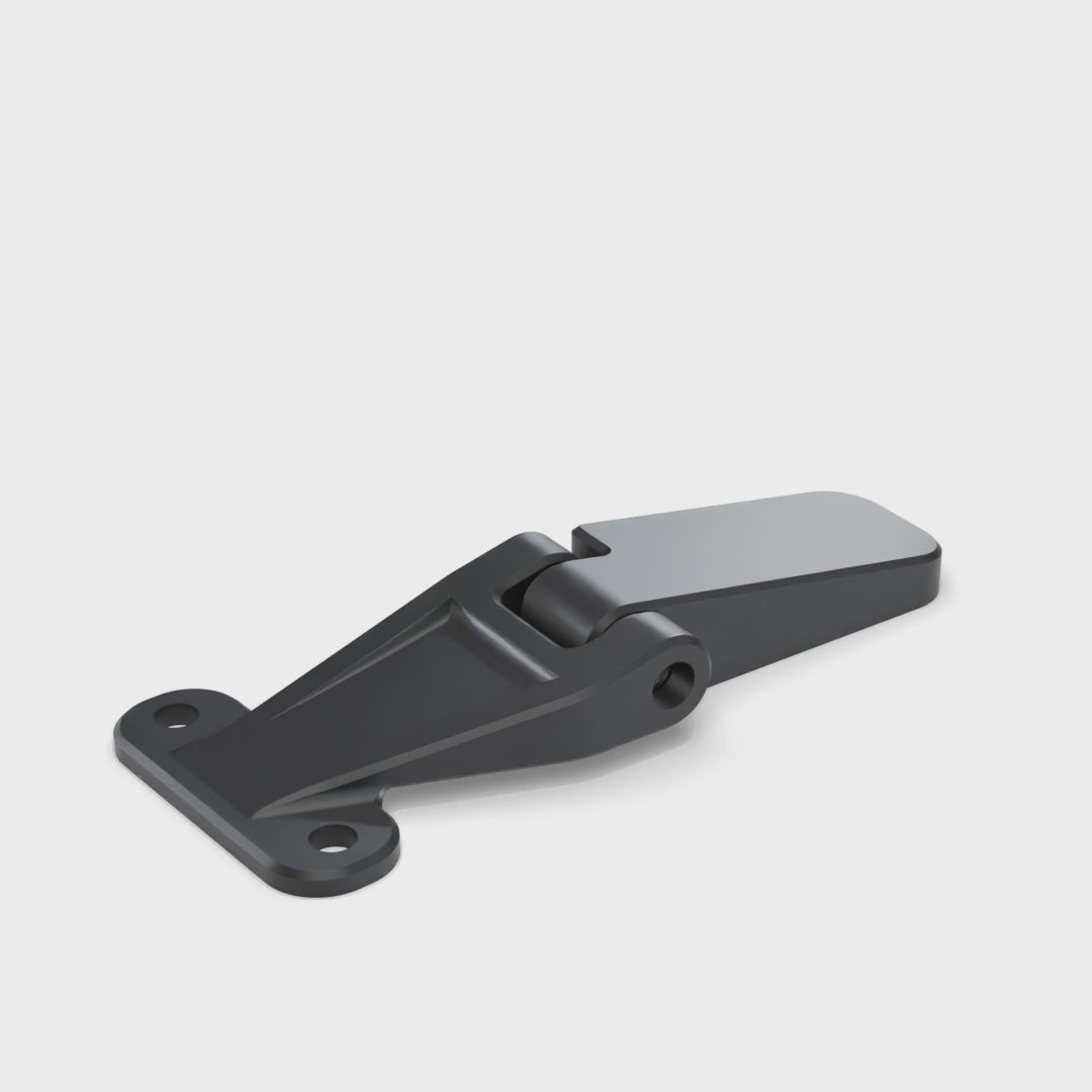 Land Rover Defender door hinges, rear door full door kit, the upper hinge opening and closing (rendering)