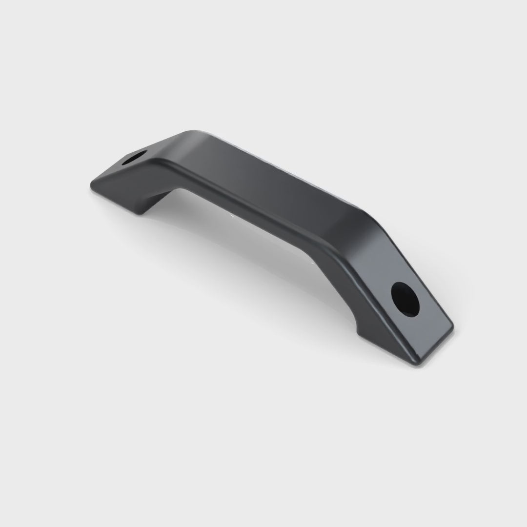 Land Rover Defender Door Pull Handle - Black, turning (rendering)