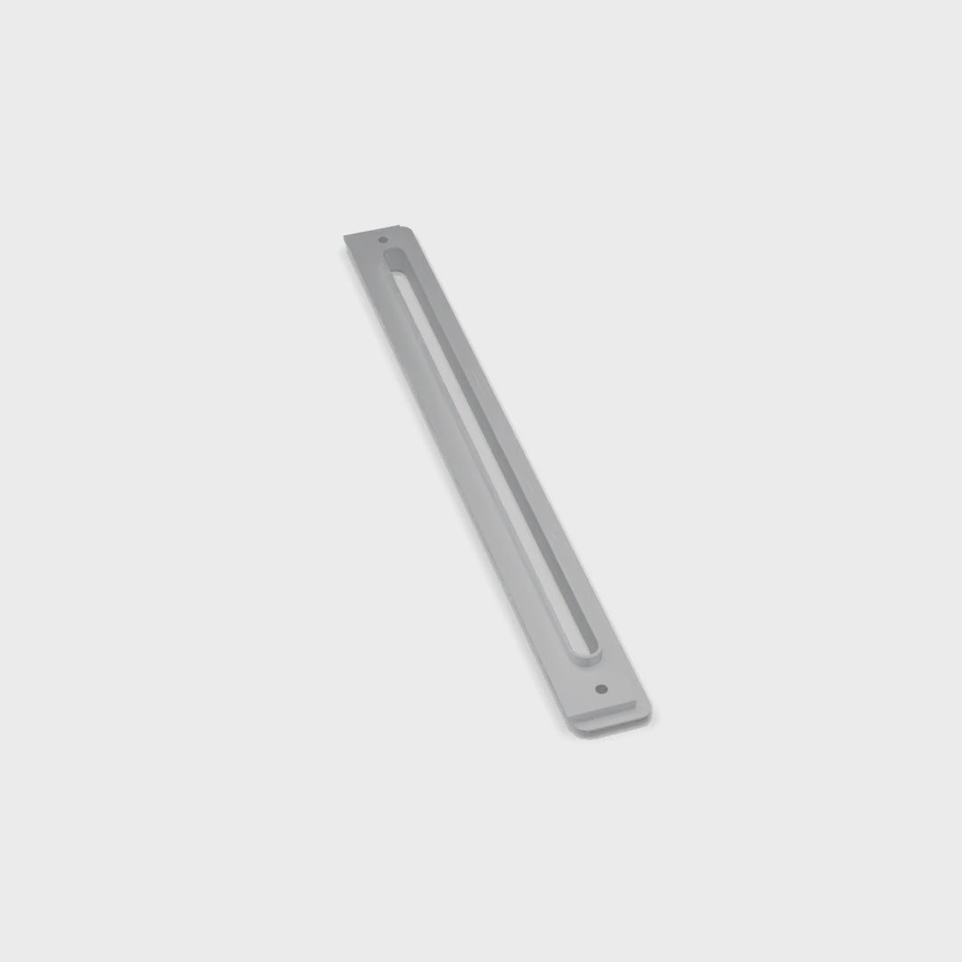 Land Rover Defender Demister Vent - 14.5" - Satin Silver, turning (rendering)