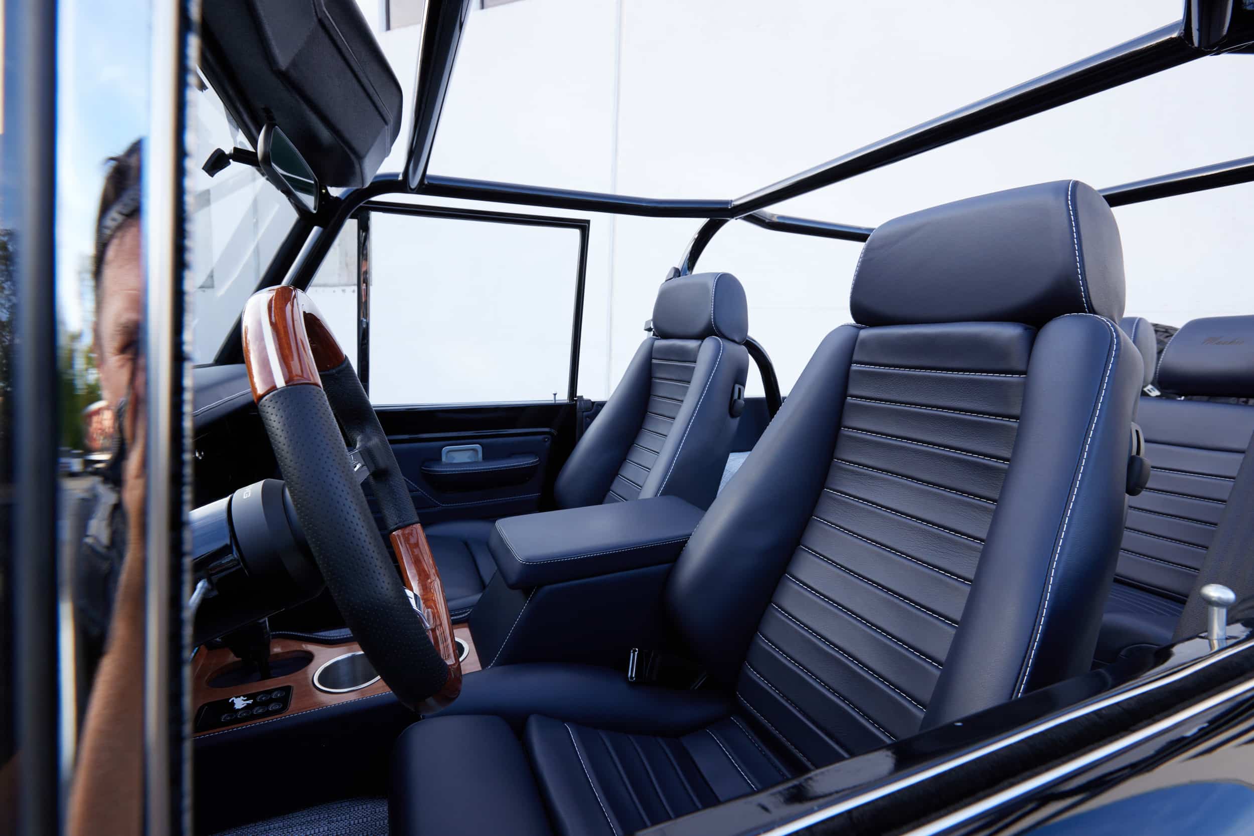 Custom Ford Bronco leather interior